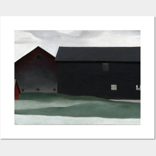 High Resolution The Barns Lake George by Georgia O'Keeffe Posters and Art